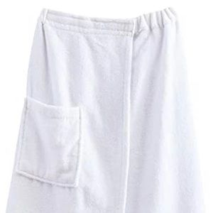 Betsey Johnson 100% Cotton Towel Wrap Luv Bliss White w/Pocket